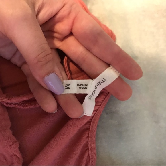 Pink Cold-Shoulder Top - Picture 3 of 3